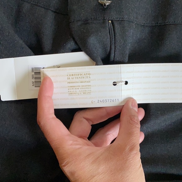 Armani dark gray pants - Picture 4 of 4